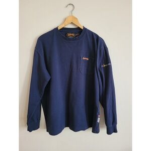 PIONEER Fire Resistant Safety Long Sleeve Shirt ARC 2 Size Large Blue